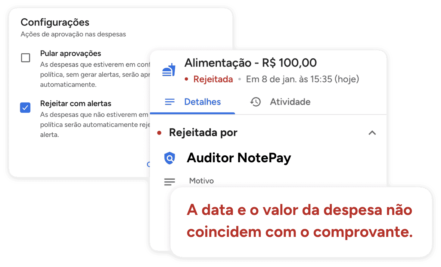 Automatização do processo de aprovação de despesas, economizando tempo e garantindo conformidade com políticas