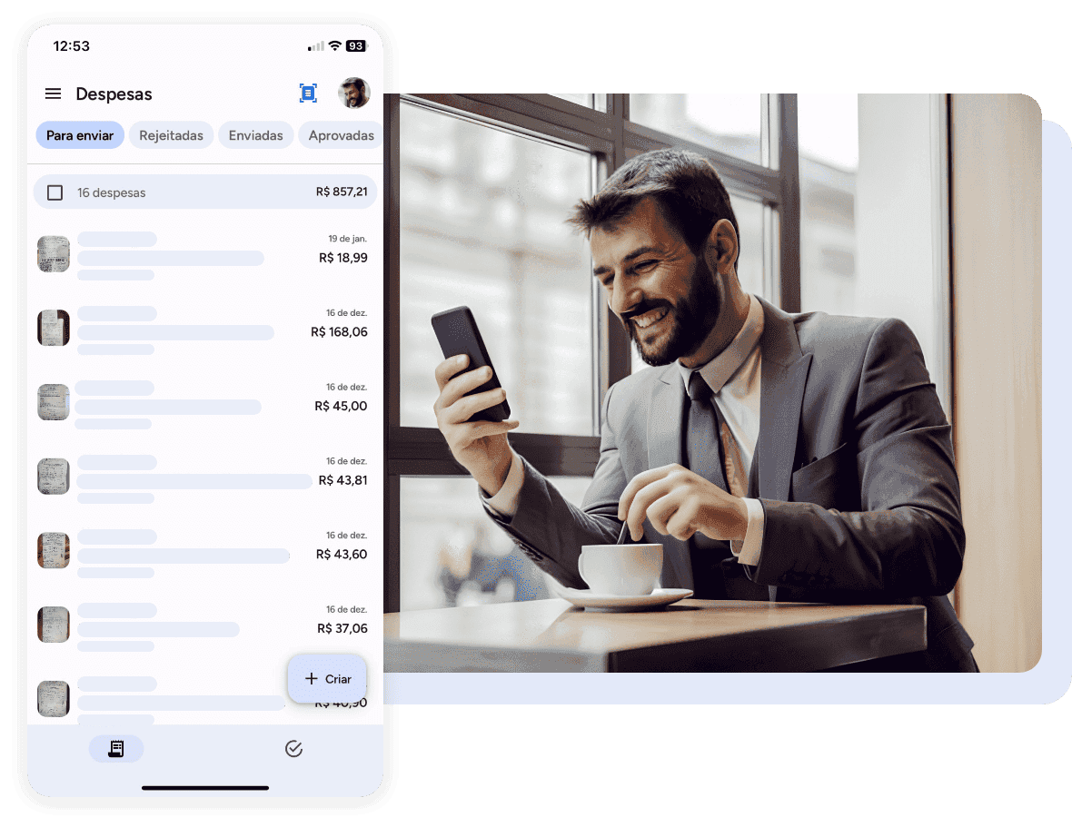 Aplicativo NotePay para registro de despesas corporativas